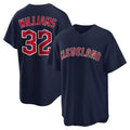 C.Guardians #32 Gavin Williams Player Navy Game Home Ddoa Stitched Jerseys