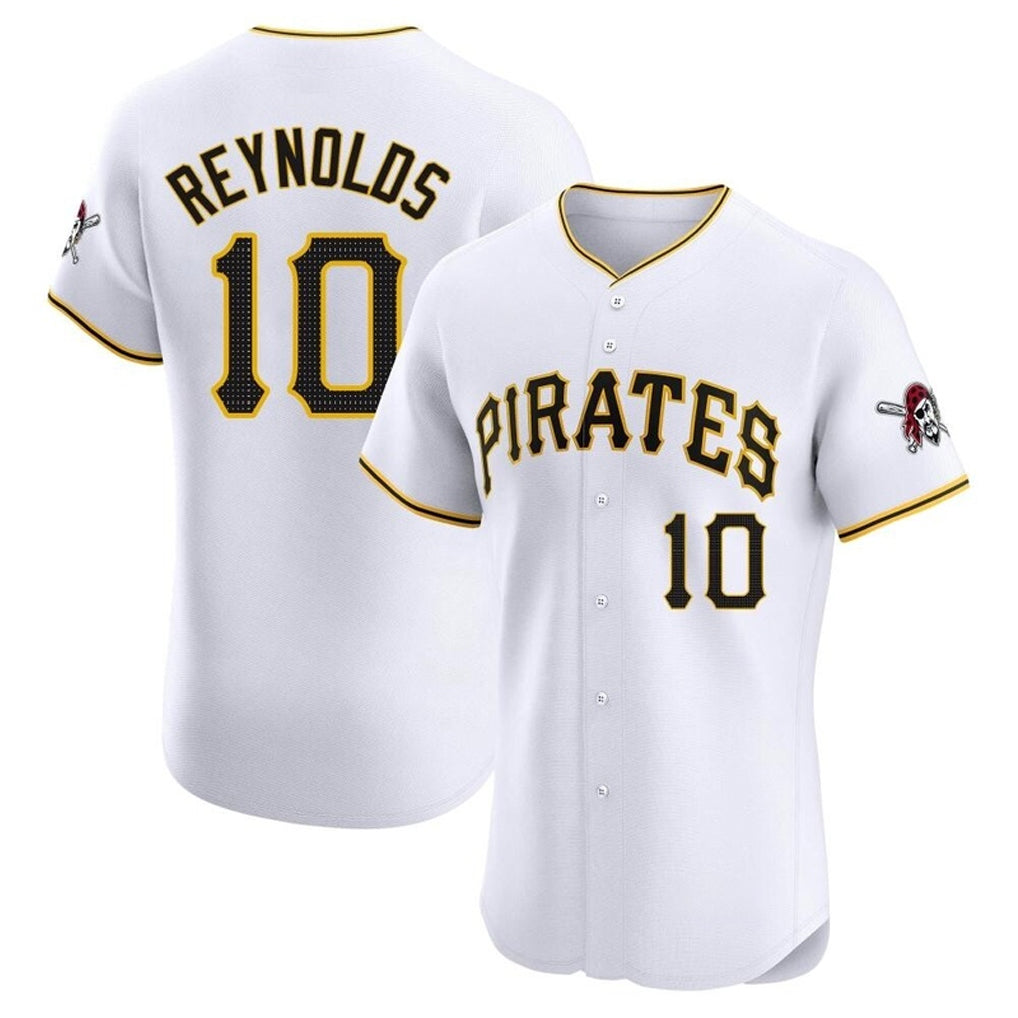 P.Pirates #10 Bryan Reynolds Player White Home Limited Elite Ddoa Stitched Jerseys