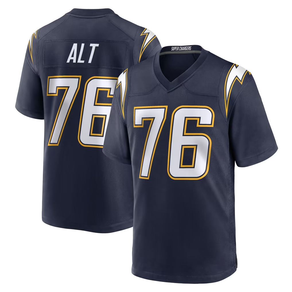LA.Chargers #76 Joe Alt Player Navy Alternate Home Game Ddoa Stitched Jerseys