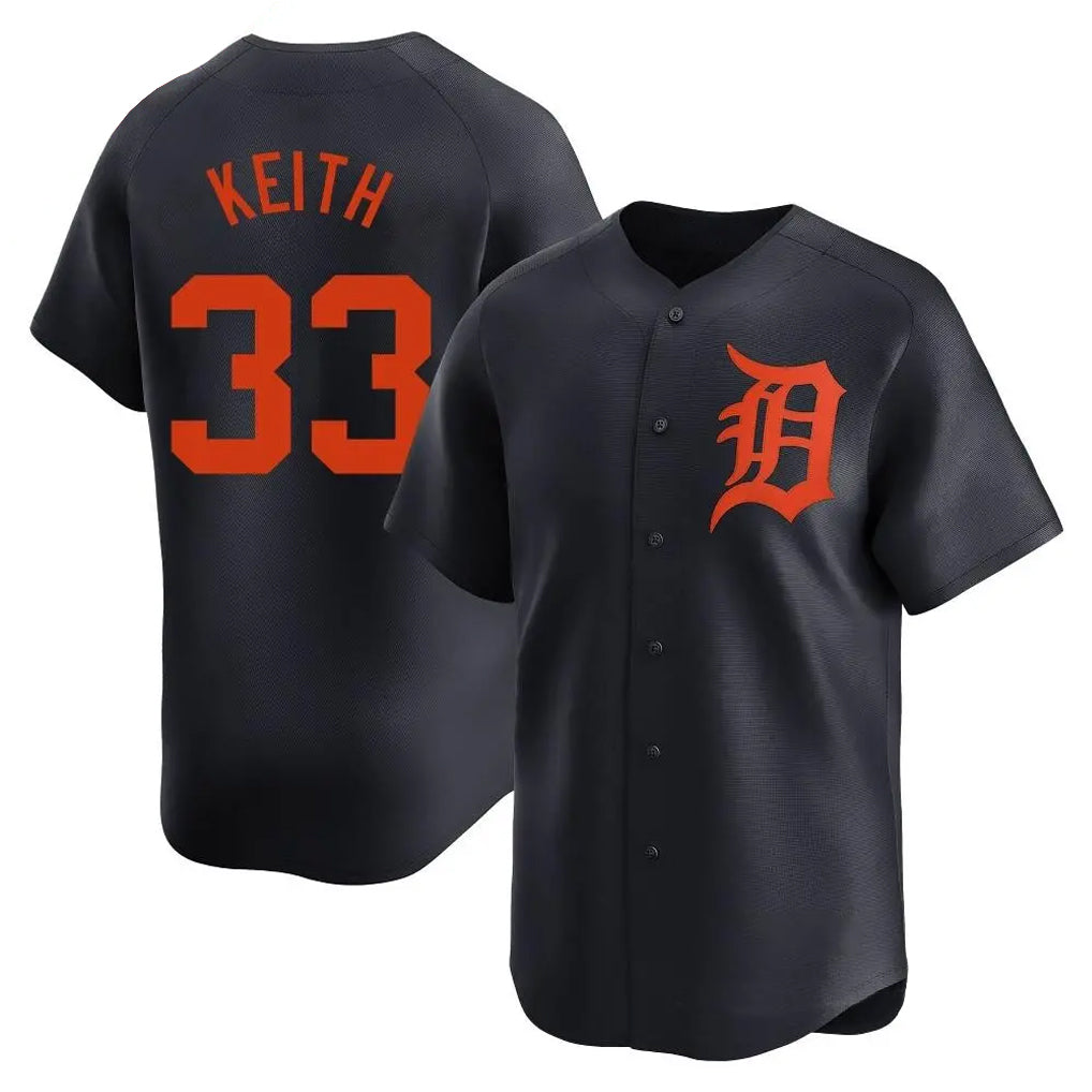 D.Tigers #33 Colt Keith Player Navy Home Limited Ddoa Stitched Jerseys