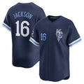 KC.Royals #16 Bo Jackson Player Navy City Connect Limited Home Ddoa Stitched Jerseys