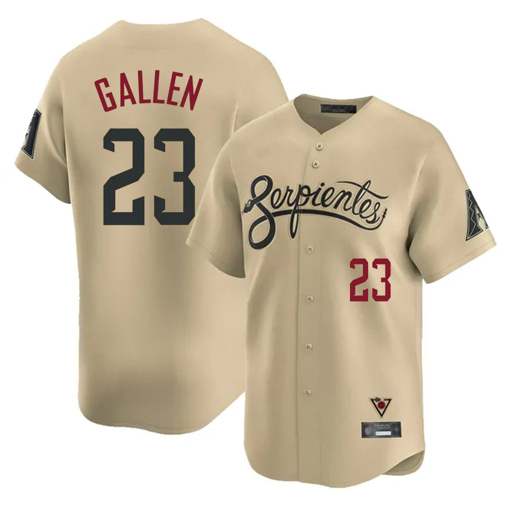 A.Diamondbacks #23 Zac Gallen Player Tan City Connect Limited Home Game Ddoa Stitched Jerseys