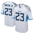 T.Titans #23 Kevin Winston Jr. Player White Home Game Ddoa Stitched Jerseys