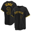 NY.Mets #3 Carson Benge Player Black Snake Skin City Home Game Ddoa Stitched Jerseys