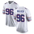 B.Bills #96 Deone Walker Player White Alternate Game Ddoa Stitched Jerseys