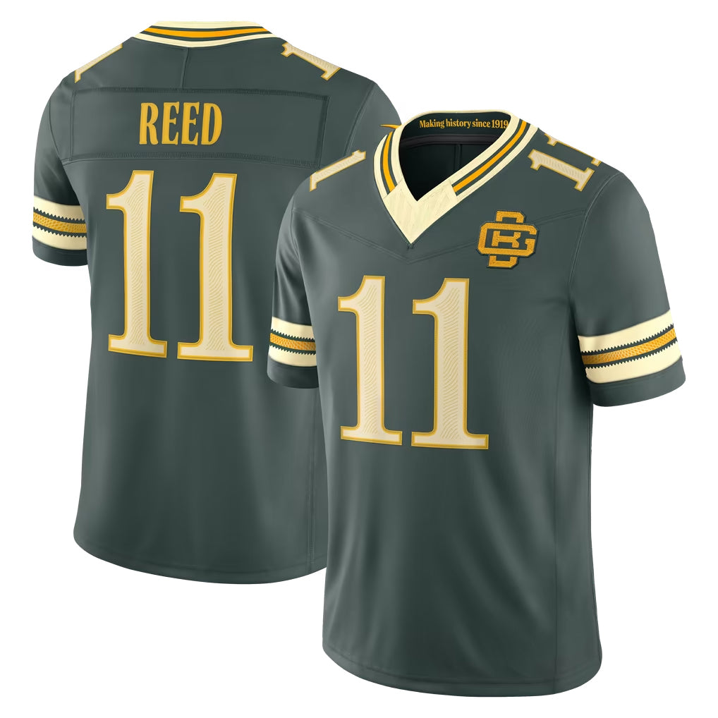 GB.Packers #11 Jayden Reed Player Green Limited 2026 Rivalries Collection Home Game Ddoa Stitched Jerseys