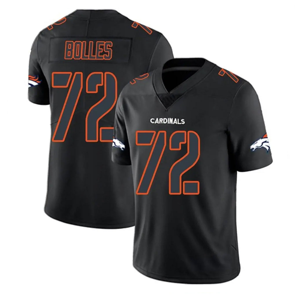 D.Broncos #72 Garett Bolles Player Black Impact Limited Game Ddoa Stitched Jerseys