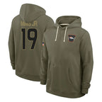 D.Broncos #19 Marvin Mims Jr. Player Olive Salute to Service Pullover Hoodies Limited Ddoa Stitched Jerseys