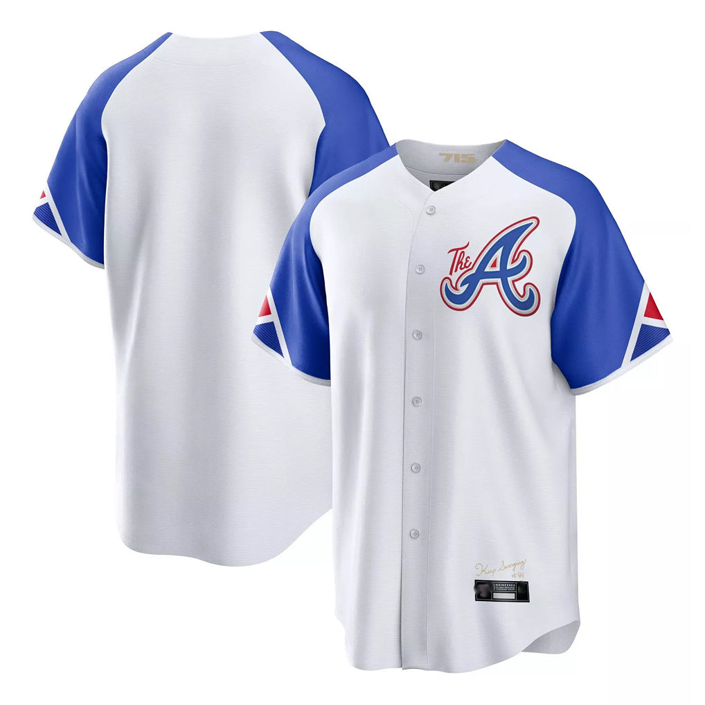 A.Braves ## Braves Blank Player White City Connect Home Game Ddoa Stitched Jerseys