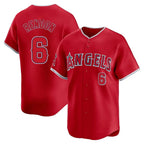 LA.Angels #6 Anthony Rendon Player Red Home Limited Ddoa Stitched Jerseys