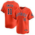 H.Astros #11 Cam Smith Player Orange Home Limited Ddoa Stitched Jerseys