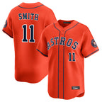H.Astros #11 Cam Smith Player Orange Home Limited Ddoa Stitched Jerseys