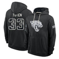 J.Jaguars #33 Bhayshul Tuten Player 2026 Black Logo Pullover Hoodies Limited Game Ddoa Stitched Jerseys