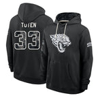 J.Jaguars #33 Bhayshul Tuten Player 2026 Black Logo Pullover Hoodies Limited Game Ddoa Stitched Jerseys