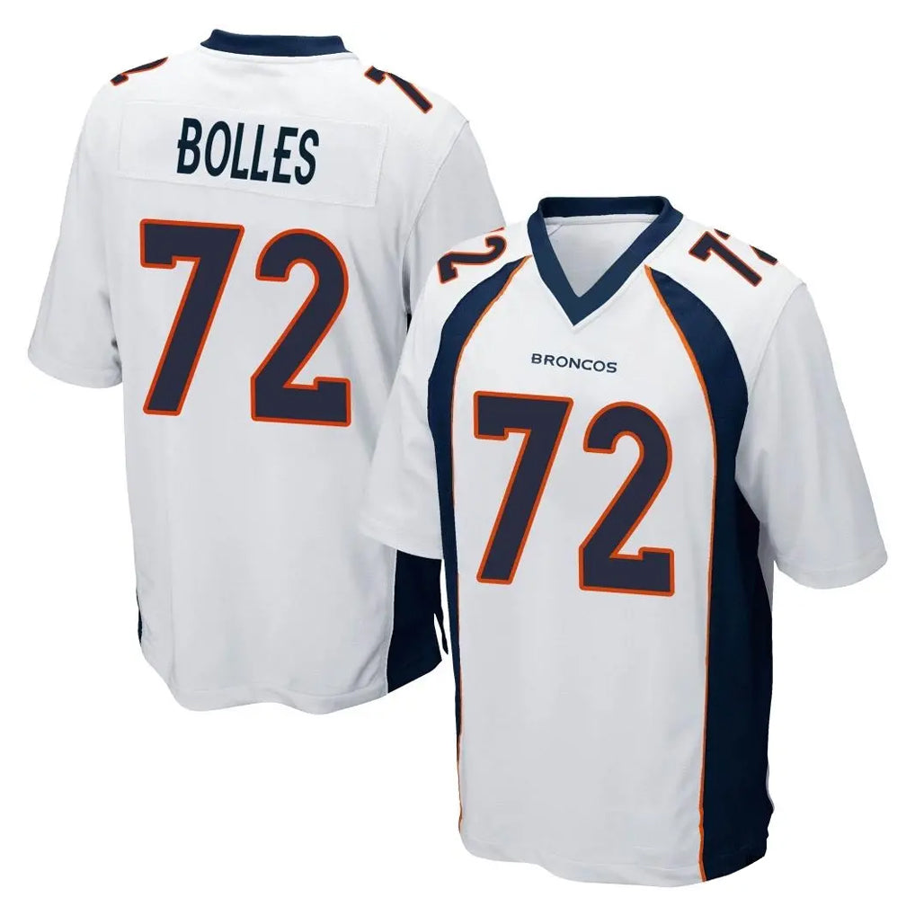 D.Broncos #72 Garett Bolles Player White Game Ddoa Stitched Jerseys