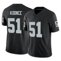 LV.Raiders #51 Malcolm Koonce Player Black Limited Vapor F.U.S.E. Home Game Ddoa Stitched Jerseys