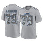 IN.Colts #79 Bernhard Raimann Player Gray Atmosphere Fashion Home Game Ddoa Stitched Jerseys