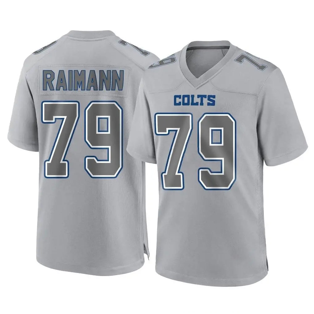 IN.Colts #79 Bernhard Raimann Player Gray Atmosphere Fashion Home Game Ddoa Stitched Jerseys