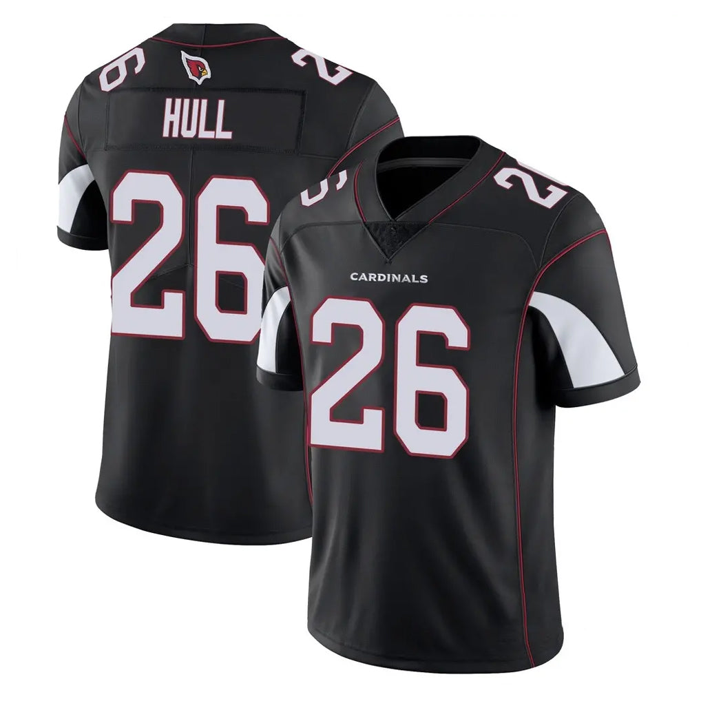 A.Cardinals #26 Evan Hull Player Black Vapor Limited Home Game Ddoa Stitched Jerseys