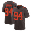 C.Browns #94 Mason Graham Player Brown Alternate Home Game Ddoa Stitched Jerseys