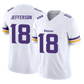 M.Vikings #18 Justin Jefferson Player White Limited Vapor F.U.S.E. Home Game Ddoa Stitched Jerseys