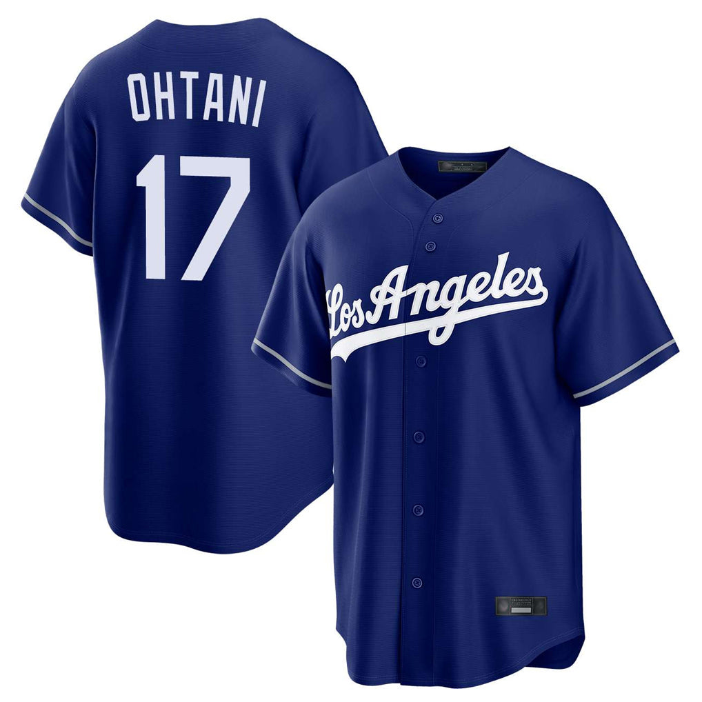 LA.Dodgers #17 Shohei Ohtani Player Royal Game Ddoa Stitched Jerseys