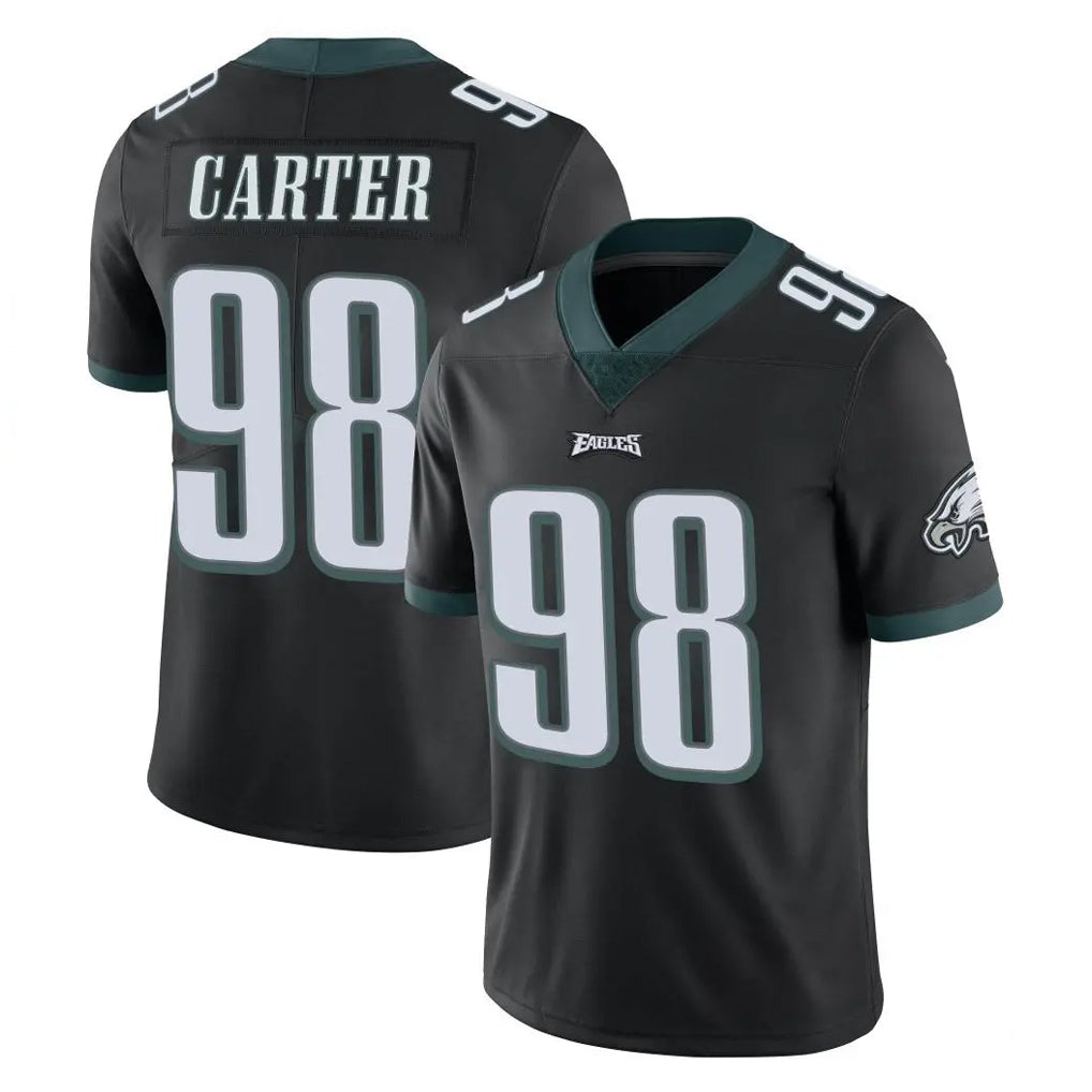 P.Eagles #98 Jalen Carter Player Black Limited Vapor Untouchable Home Game Ddoa Stitched Jerseys