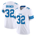 D.Lions #32 Brian Branch Player White Limited Vapor F.U.S.E. Alternate Home Game Ddoa Stitched Jerseys