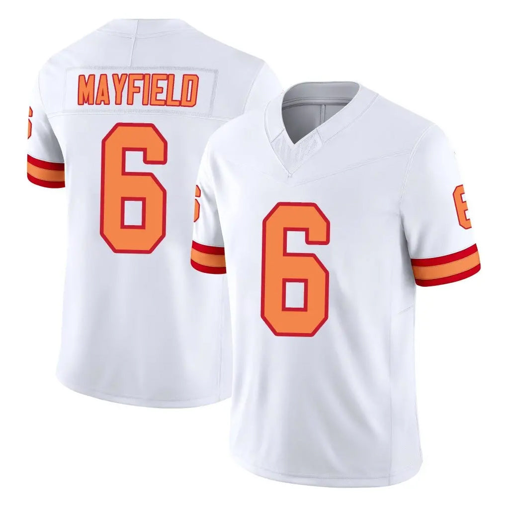 TB.Buccaneers #6 Baker Mayfield Player White Limited '76 Vapor F.U.S.E. Home Game Ddoa Stitched Jerseys