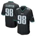 P.Eagles #98 Jalen Carter Player Black Home Game Ddoa Stitched Jerseys
