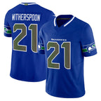 S.Seahawks #21 Devon Witherspoon Player Royal Rivalries Vapor Limited Home Game Ddoa Stitched Jerseys