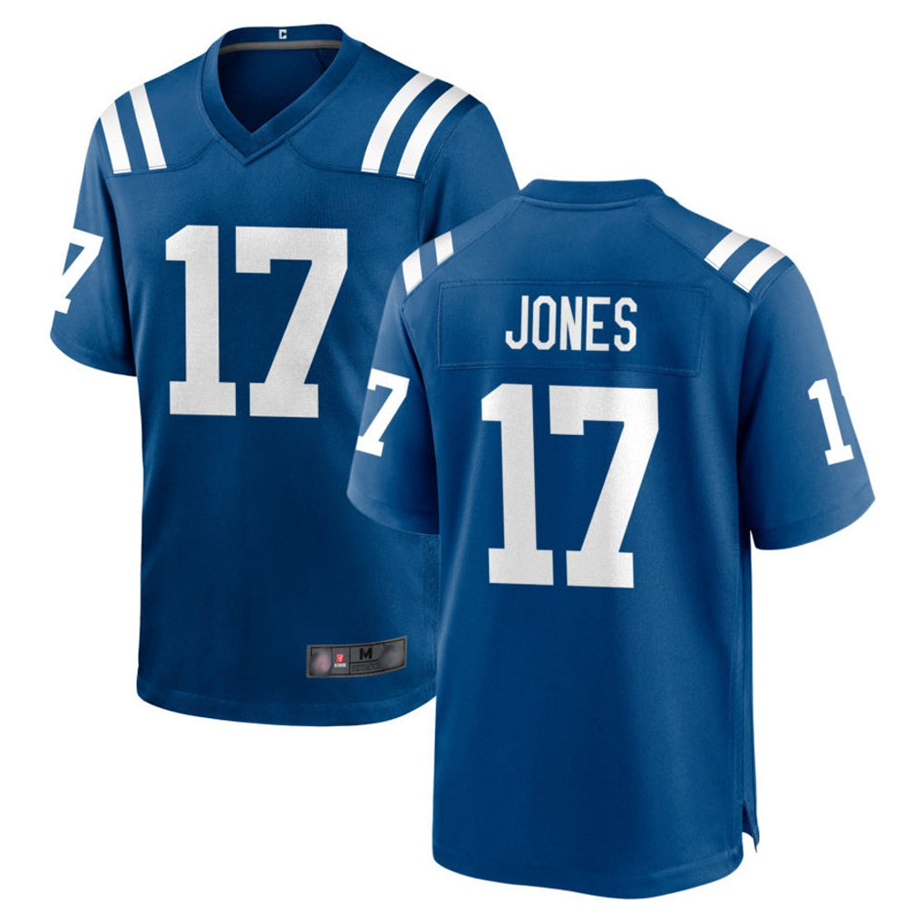 IN.Colts #17 Daniel Jones Player Royal Home Game Ddoa Stitched Jerseys