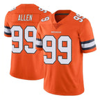 D.Broncos #99 Zach Allen Player Orange Vapor Untouchable Limited Home Game Ddoa Stitched Jerseys