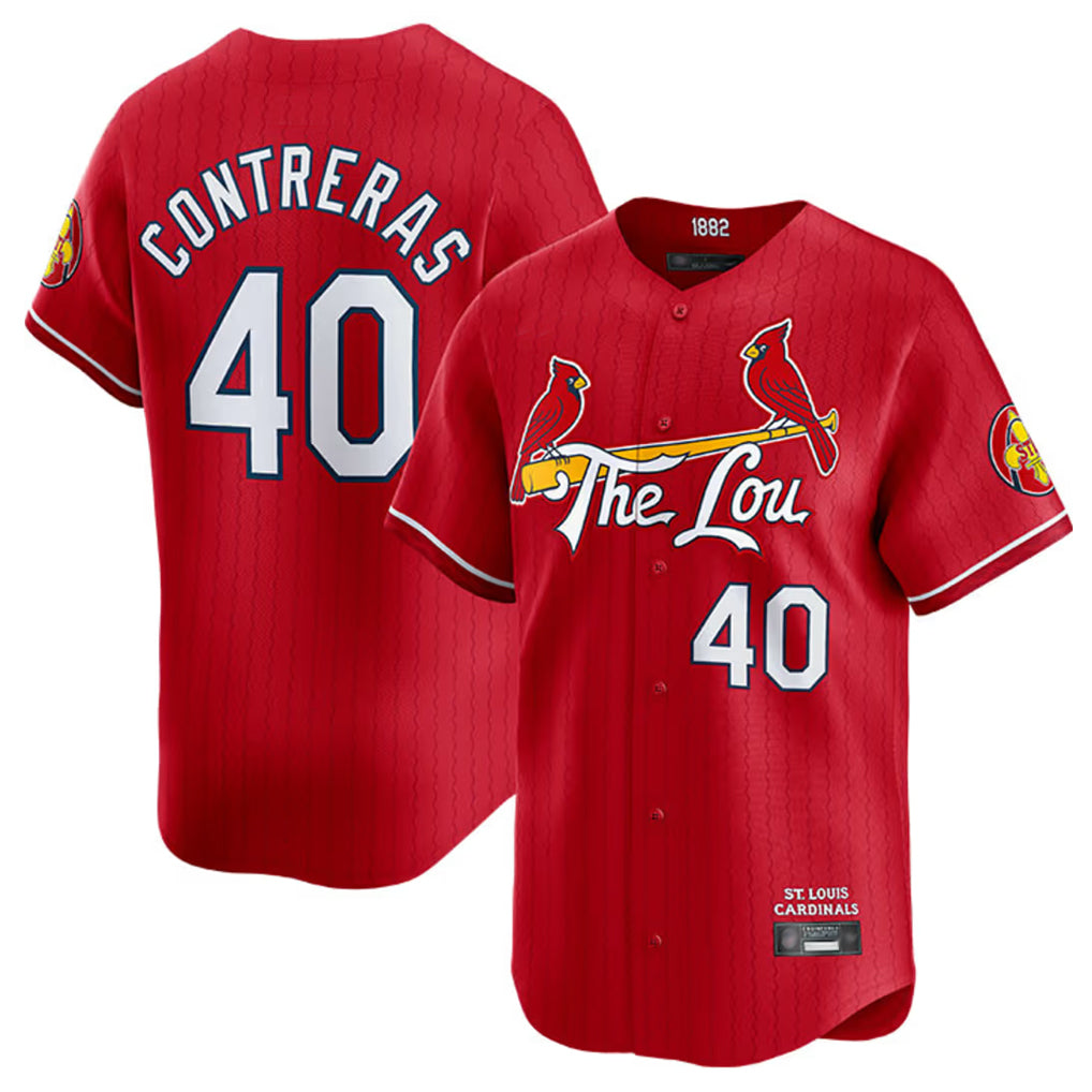St. Louis Cardinals #40 Willson Contreras Player Red City Connect Limited Ddoa Stitched Jerseys