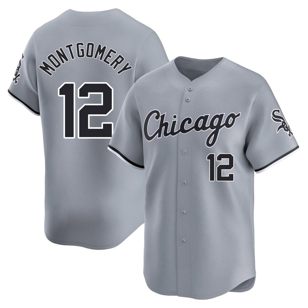 C.White Sox #12 Colson Montgomery Player Gray Road Limited Home Ddoa Stitched Jerseys