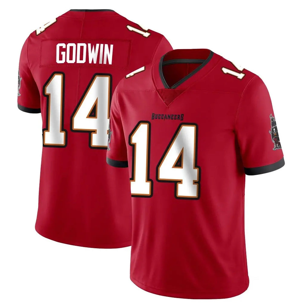 TB.Buccaneers #14 Chris Godwin Jr. Player Red Limited Vapor F.U.S.E. Home Game Ddoa Stitched Jerseys
