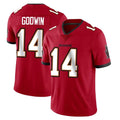 TB.Buccaneers #14 Chris Godwin Jr. Player Red Limited Vapor F.U.S.E. Home Game Ddoa Stitched Jerseys