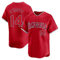 LA.Angels #14 Logan O'Hoppe Player Red Home Limited Ddoa Stitched Jerseys