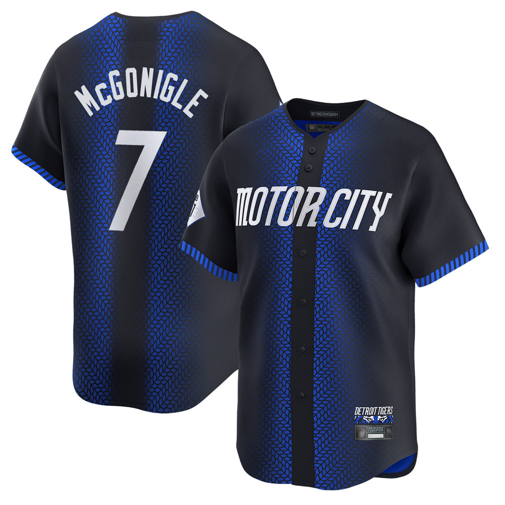 D.Tigers #7 Kevin McGonigle Player Navy City Connect Home Limited Ddoa Stitched Jerseys