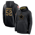 D.Cowboys #52 Tyler Booker Player Black Salute to Service Pullover Hoodies Limited Ddoa Stitched Jerseys