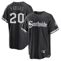 C.White Sox #20 Miguel Vargas Player Black City Connect Home Game Ddoa Stitched Jerseys