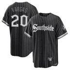C.White Sox #20 Miguel Vargas Player Black City Connect Home Game Ddoa Stitched Jerseys