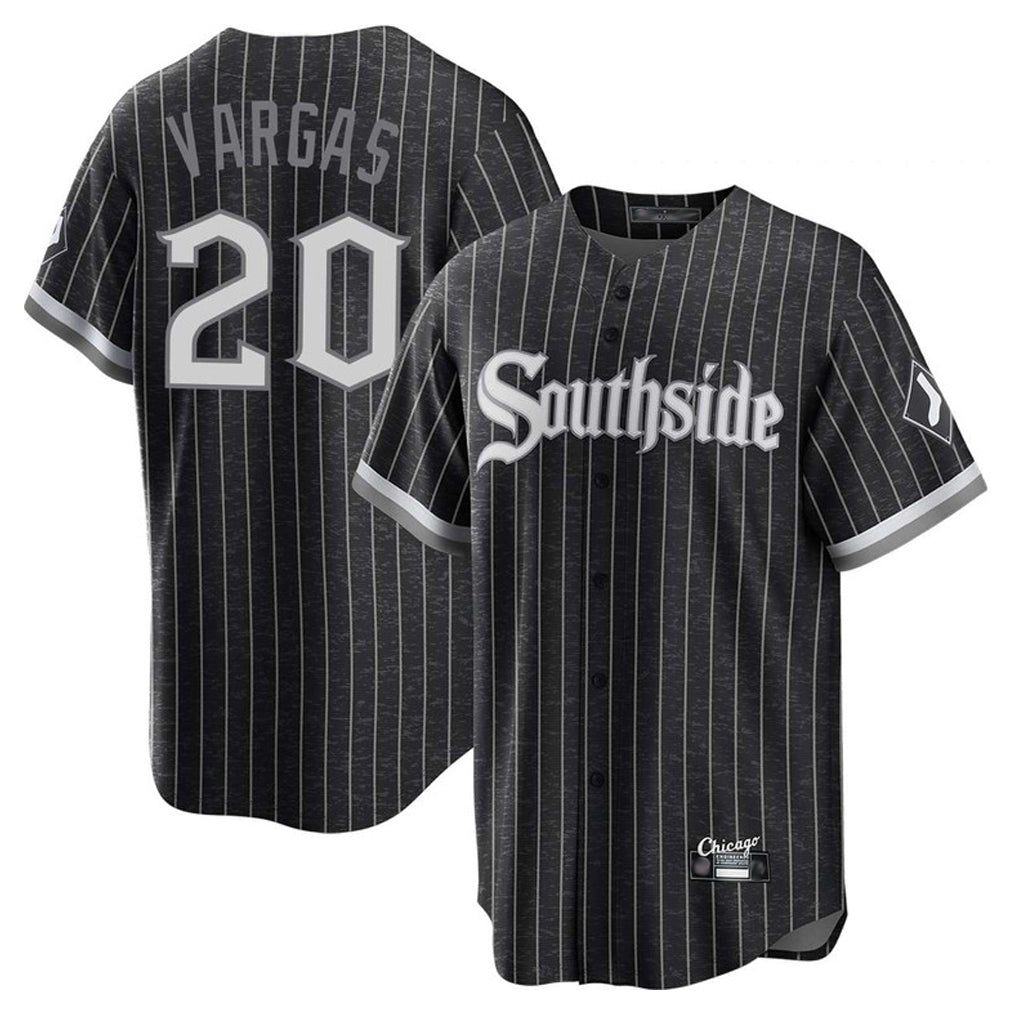 C.White Sox #20 Miguel Vargas Player Black City Connect Home Game Ddoa Stitched Jerseys