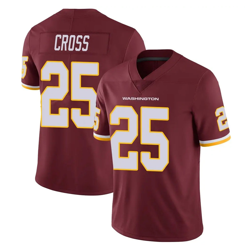 W.Commanders #25 Nick Cross Player Burgundy Limited Team Color Vapor Untouchable Home Game Ddoa Stitched Jerseys