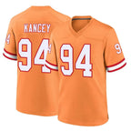 TB.Buccaneers #94 Calijah Kancey Player Orange Throwback Home Game Ddoa Stitched Jerseys