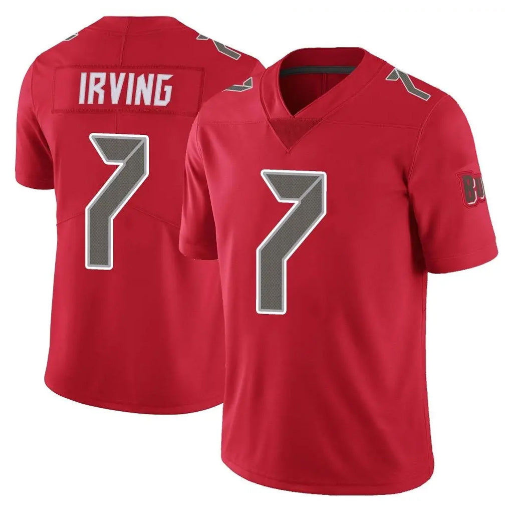 TB.Buccaneers #7 Bucky Irving Player Red Limited Color Rush Home Game Ddoa Stitched Jerseys