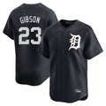 D.Tigers #23 Kirk Gibson Player Navy Home Limited Game Ddoa Stitched Jerseys