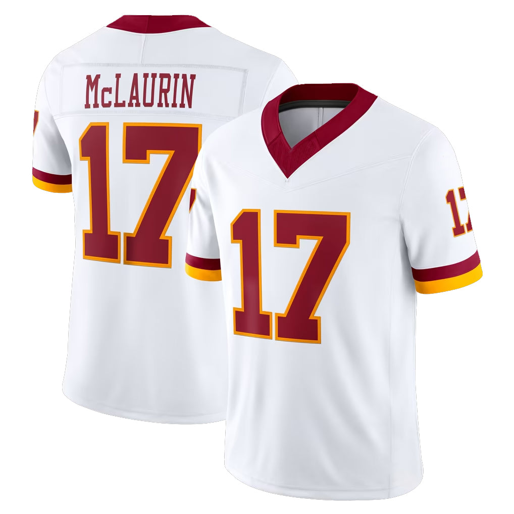 W.Commanders #17 Terry Mclaurin Player White Limited Vapor F.U.S.E. Home Game Ddoa Stitched Jerseys
