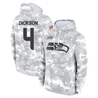 S.Seahawks #4 Michael Dickson Player Arctic Camo Limited Salute to Service Pullover Hoodies Game Ddoa Stitched Jerseys