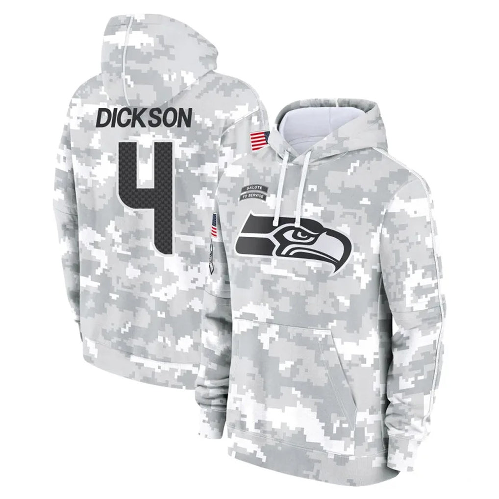 S.Seahawks #4 Michael Dickson Player Arctic Camo Limited Salute to Service Pullover Hoodies Game Ddoa Stitched Jerseys